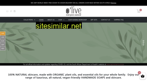 olivehandmadesoaps.co.za alternative sites