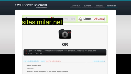 Ovhserverbasement similar sites