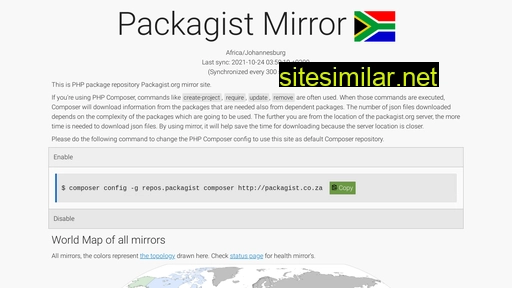 packagist.co.za alternative sites