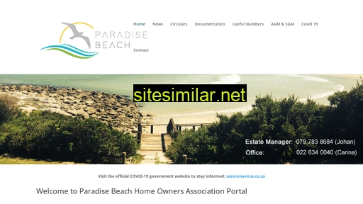 paradisebeachhoa.co.za alternative sites
