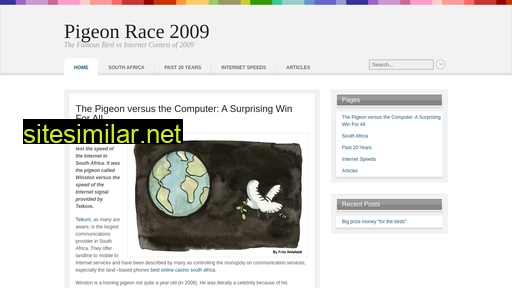 pigeonrace2009.co.za alternative sites
