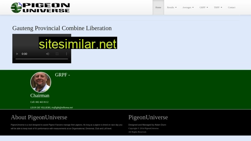 pigeonuniverse.co.za alternative sites