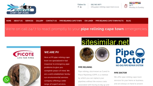 pipe-relining-cape-town.co.za alternative sites
