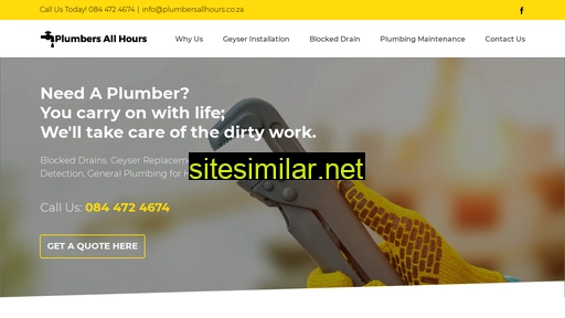 plumbersallhours.co.za alternative sites