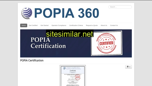 popiacertification.co.za alternative sites