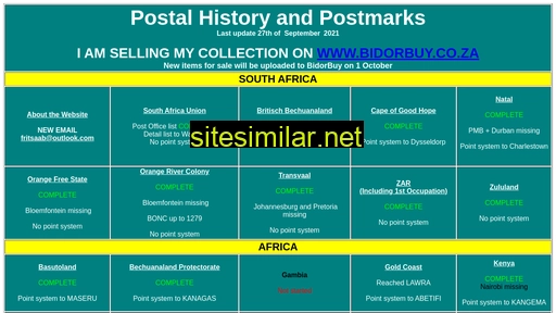 postmarks.co.za alternative sites