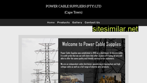 powercablesupplies.co.za alternative sites