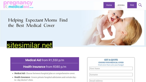 pregnancymedicalaid.co.za alternative sites