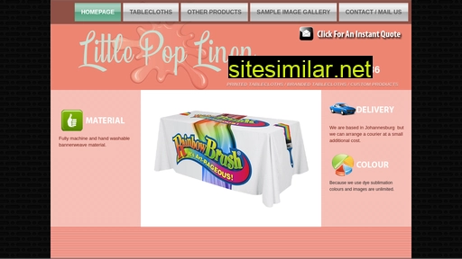printedtablecloths.co.za alternative sites