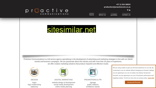 proactivecommunications.co.za alternative sites