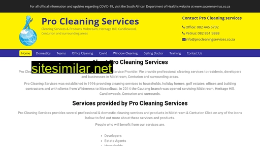 Procleaningservices similar sites