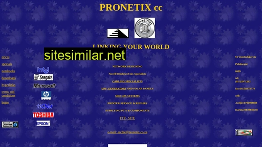pronetix.co.za alternative sites