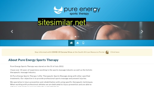 pureenergysportstherapy.co.za alternative sites