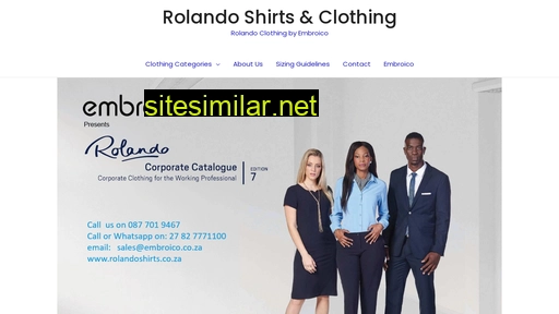 rolandoshirts.co.za alternative sites