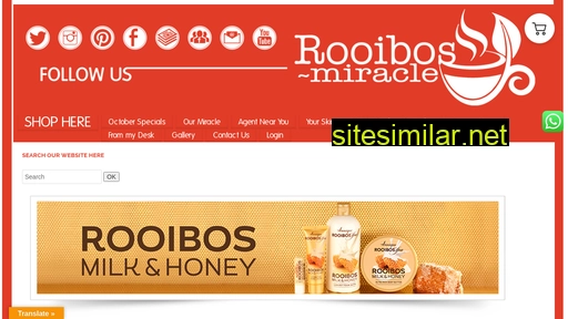 rooibos-miracle.co.za alternative sites