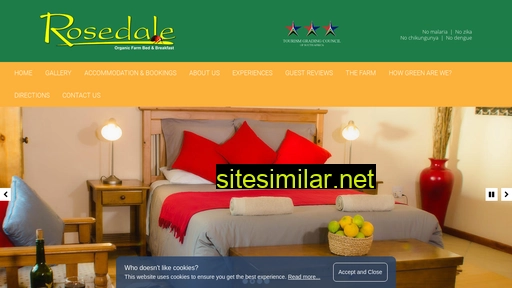 rosedalebnb.co.za alternative sites