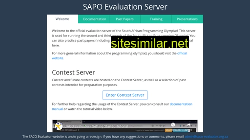 saco-evaluator.org.za alternative sites