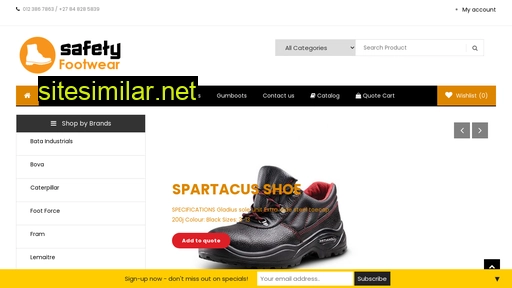 safetyfootwear.co.za alternative sites