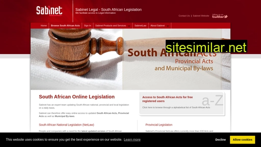 salegislation.co.za alternative sites