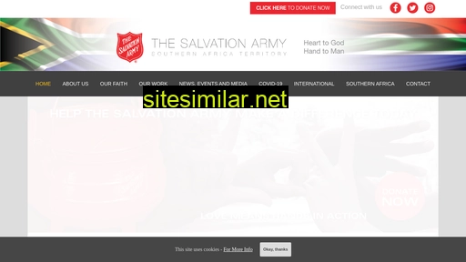 salvationarmy.org.za alternative sites