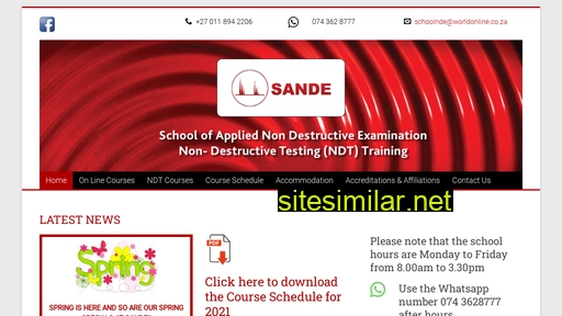 sande.co.za alternative sites