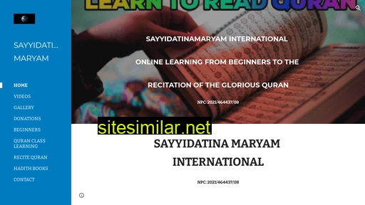 sayyidatinamaryaminternational.co.za alternative sites