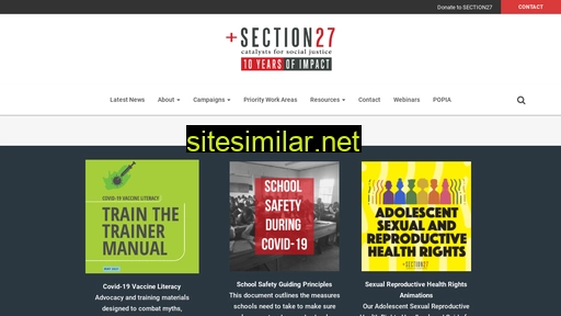 section27.org.za alternative sites