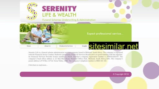 serenitylife.co.za alternative sites