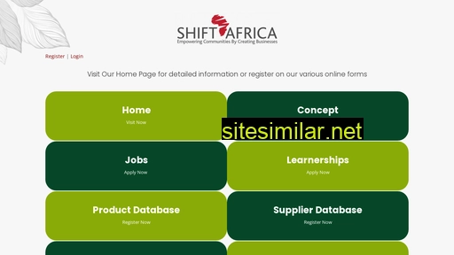 shiftafrica.co.za alternative sites