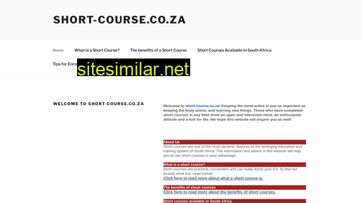 short-course.co.za alternative sites