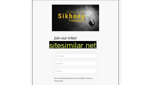 sikhonafoundation.co.za alternative sites
