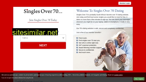 singlesover70.co.za alternative sites