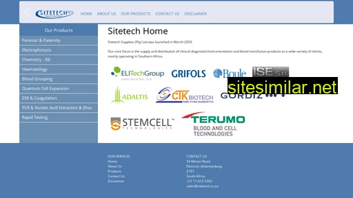 sitetech.co.za alternative sites