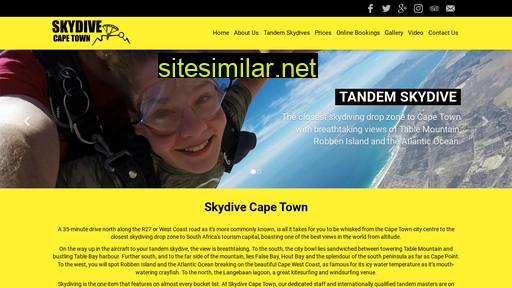 skydivecapetown.co.za alternative sites