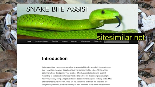 snakebiteassist.co.za alternative sites