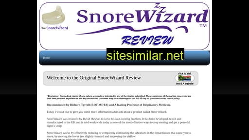 snorewizardreview.co.za alternative sites