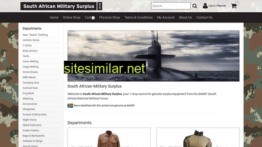 Southafricanmilitarysurplus similar sites