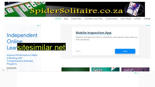spidersolitaire.co.za alternative sites
