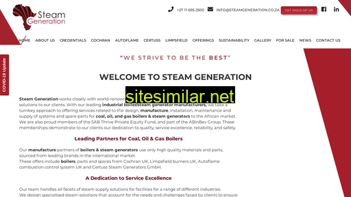 steamgeneration.co.za alternative sites