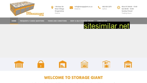 storagegiant.co.za alternative sites
