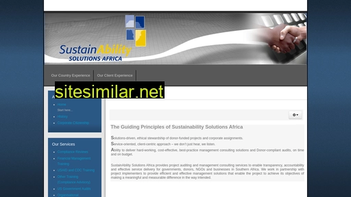 sustainabilitysolutions.co.za alternative sites