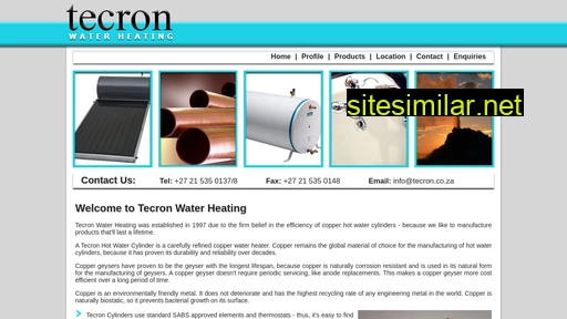 tecron.co.za alternative sites