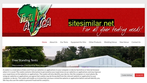 tentsforafrica.co.za alternative sites