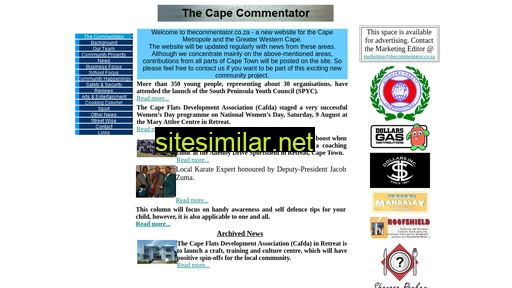 thecommentator.co.za alternative sites