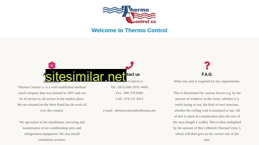 thermocontrol.co.za alternative sites