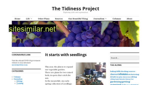tidinessproject.co.za alternative sites