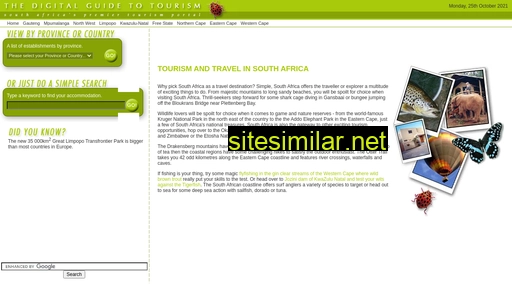 tourism.co.za alternative sites