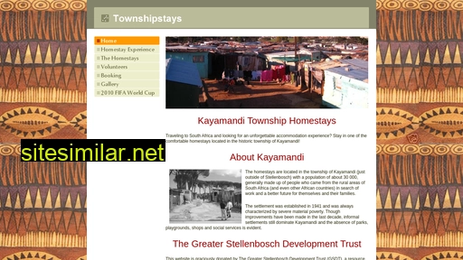 townshipstays.co.za alternative sites