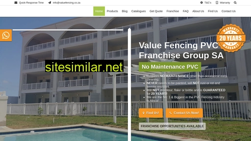 valuefencing.co.za alternative sites