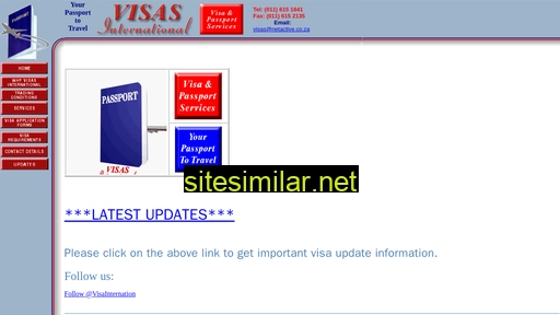 visasinternational.co.za alternative sites